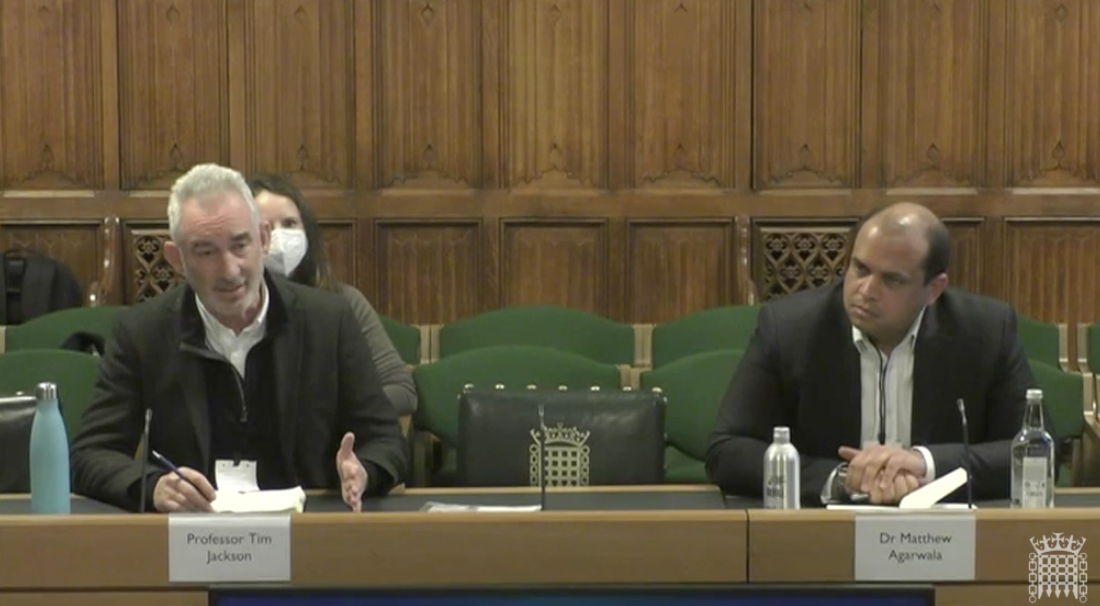 Environmental Audit Committee Inquiry on Aligning the UK’s economic goals with environmental sustainability: Part 1 – 9 Feb 2022